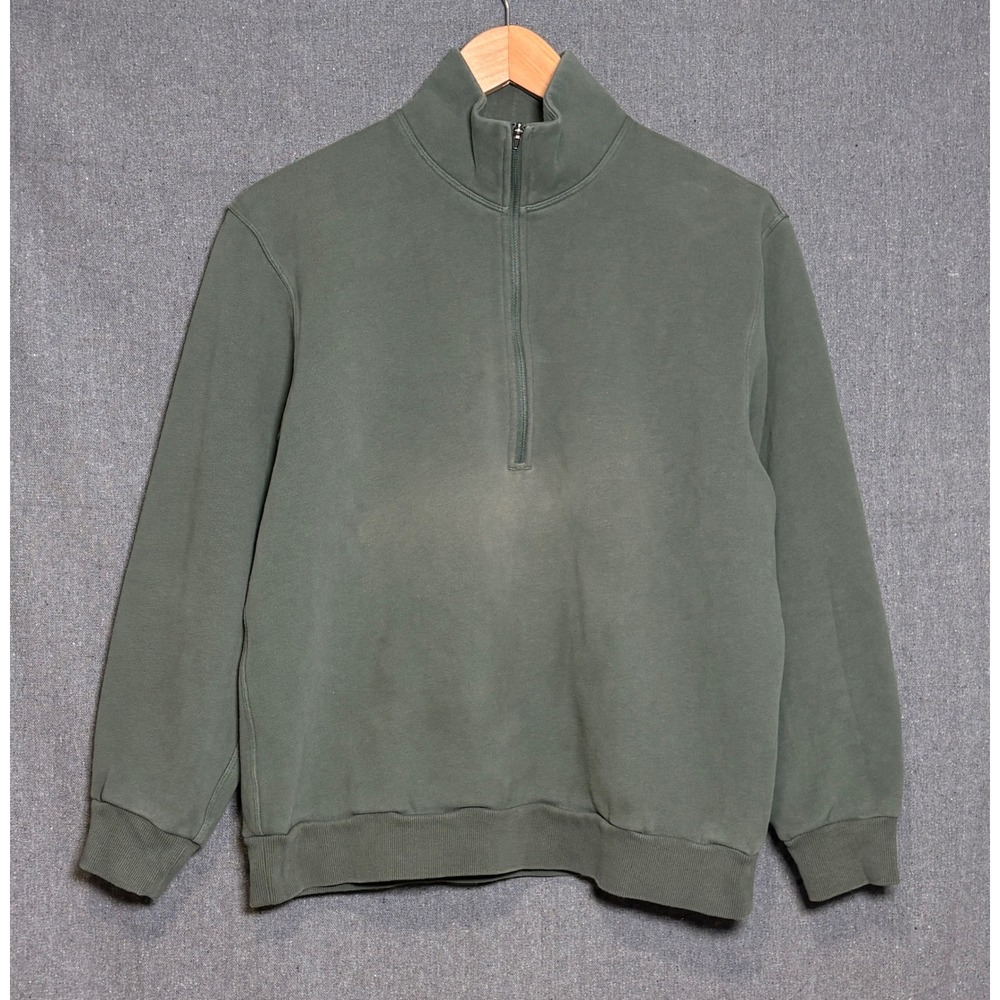 Lululemon Scuba Oversized Half Zip Pullover Sage Green Fleece Sweatshirt Womens - Picture 1 of 3